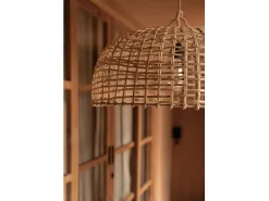 Bazar Bizar Lámpara Suspendida-La Lámpara Colgante Cloche - Natural Color natural claro