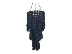 Bazar Bizar La Lámpara De Techo Nomad De Algodón - Negra - XL Negro New