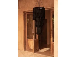 Bazar Bizar La Lámpara De Techo Nomad De Algodón - Negra - XL Negro New