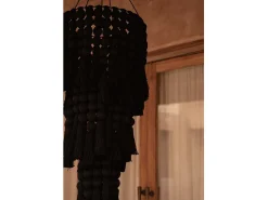 Bazar Bizar La Lámpara De Techo Nomad De Algodón - Negra - XL Negro New