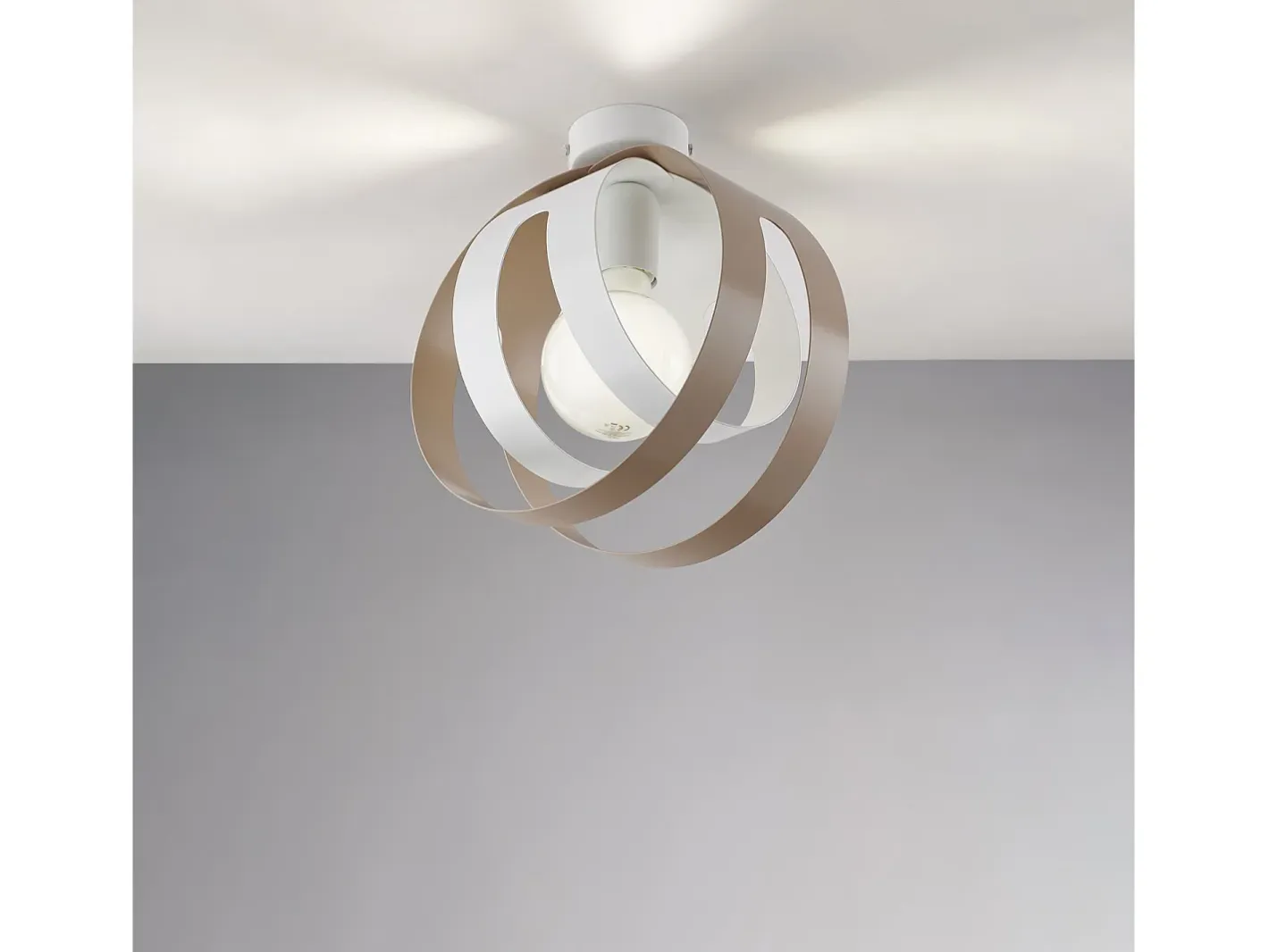 Lámpara Suspendida-Lampada a Soffitto Classica Impero Acciaio Cromo Vetro Trasparente 4 Luci E14 Topo