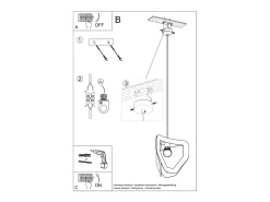 Sollux Lighting Lampada a sospensione moderna con struttura a filo bianco E27 Lámpara colgante moderna con marco de alambre E27 Blanco Outlet