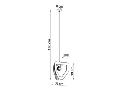 Sollux Lighting Lampada a sospensione moderna con struttura a filo bianco E27 Lámpara colgante moderna con marco de alambre E27 Blanco Outlet