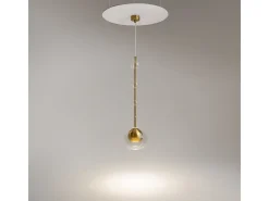 Maytoni Lampada a Sospensione Ros Moderna Metallo Ottone Trasparente IP20 Dorado Sale