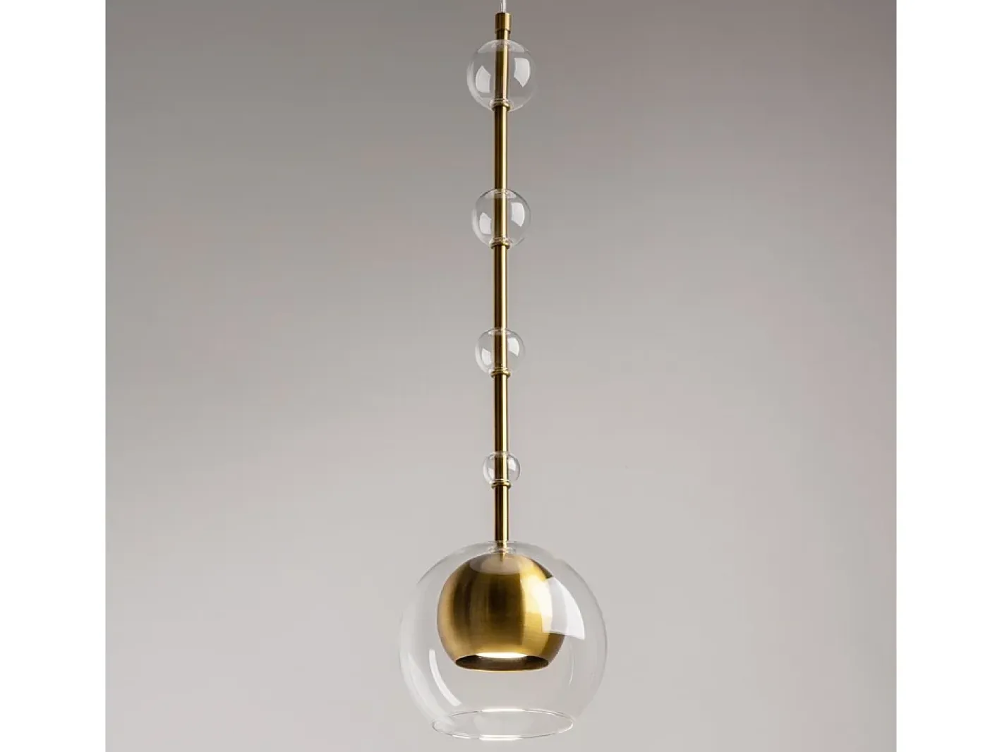Maytoni Lampada a Sospensione Ros Moderna Metallo Ottone Trasparente IP20 Dorado Sale