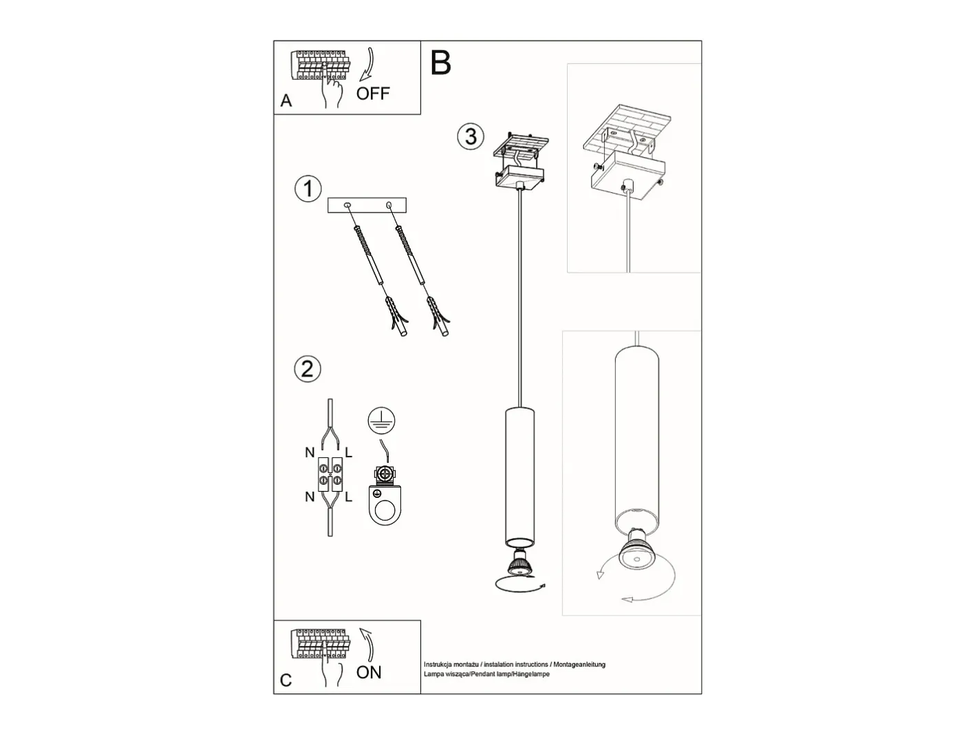 Clearance Sollux Lighting Lampada a sospensione sottile 8 cm in legno naturale GU10 Lámpara colgante Slim 8cm Madera natural GU10 Marru00f3n