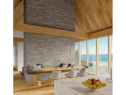 Sollux Lighting Lámpara Suspendida-Lampada a sospensione tripla in legno naturale GU10 Lámpara colgante triple madera natural GU10 Marru00f3n
