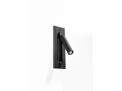 Sollux Lighting Lampada da lettura pieghevole da parete nera G9 Lámpara de pared plegable con luz de lectura G9 Negro Best