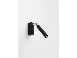 Sollux Lighting Lampada da parete a faretto singolo da lettura nera G9 Lámpara de pared de lectura con foco individual G9 Negro