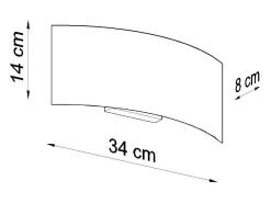 Best Sollux Lighting Lampada da parete a incasso nera G9 Lámpara de pared empotrada G9 Negro
