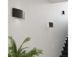 Best Sollux Lighting Lampada da parete a incasso nera G9 Lámpara de pared empotrada G9 Negro