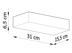 Online Sollux Lighting Lampada da parete in gesso bianco G9 Aplique Yeso Uplighters G9 Blanco