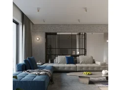 Sollux Lighting Aplique Para Pared-Lampada da parete rotonda da superficie grigia E27 Lámpara de pared redonda de superficie E27 Gris