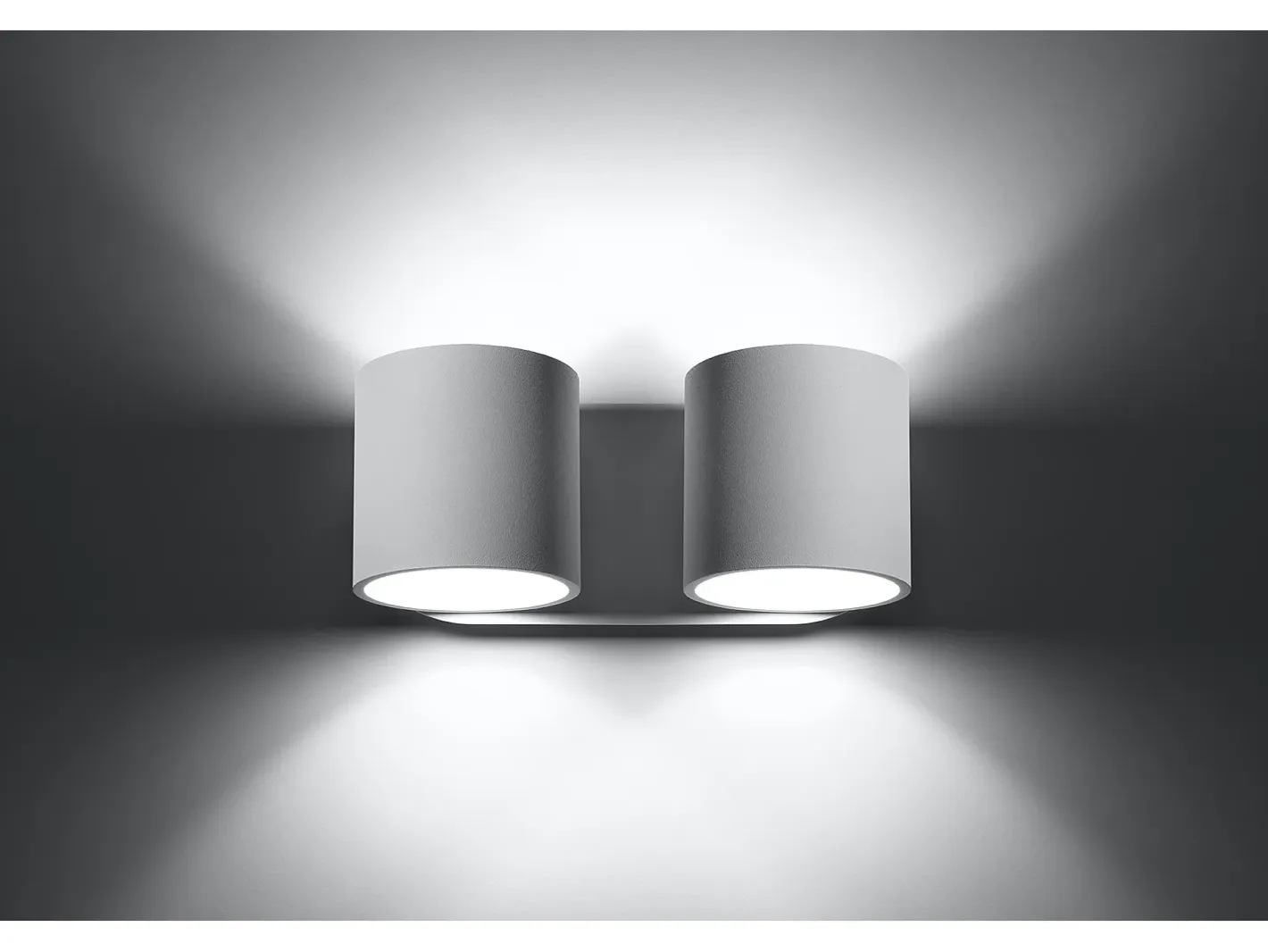 Sollux Lighting Aplique Para Pared-Lampada da parete Twin Round Up & Down bianca G9 Lámpara de pared Twin Round Up & Down G9 Blanco