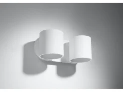 Sollux Lighting Aplique Para Pared-Lampada da parete Twin Round Up & Down bianca G9 Lámpara de pared Twin Round Up & Down G9 Blanco