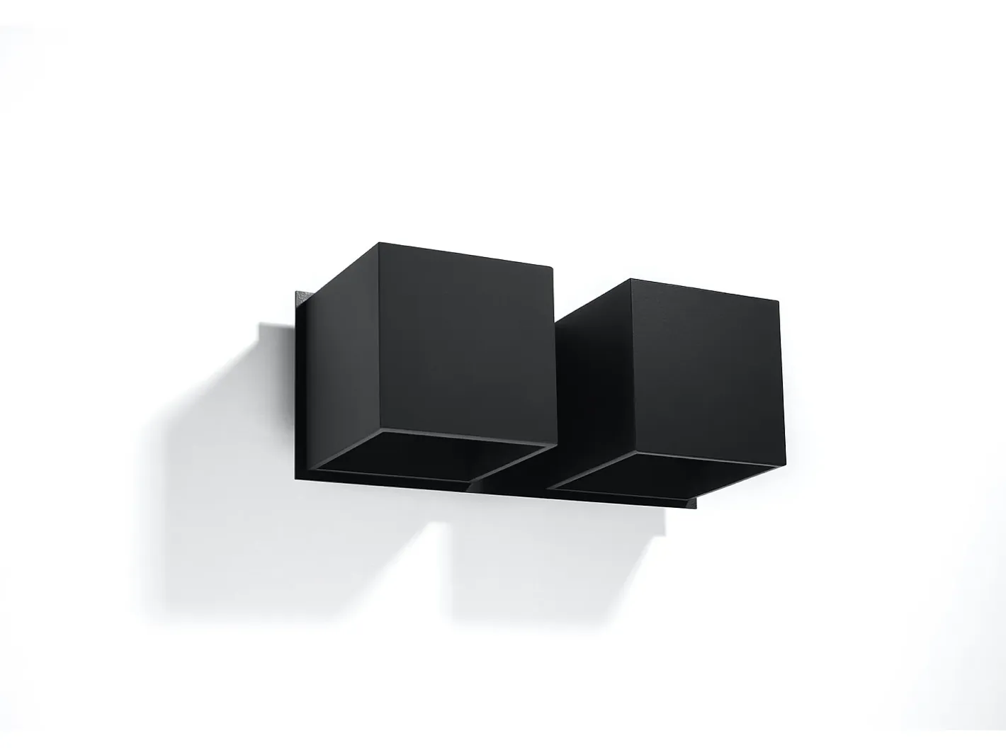 Sollux Lighting Aplique Para Pared-Lampada da parete Twin Square Up & Down nera G9 Lámpara de pared Twin Square Up & Down G9 Negro