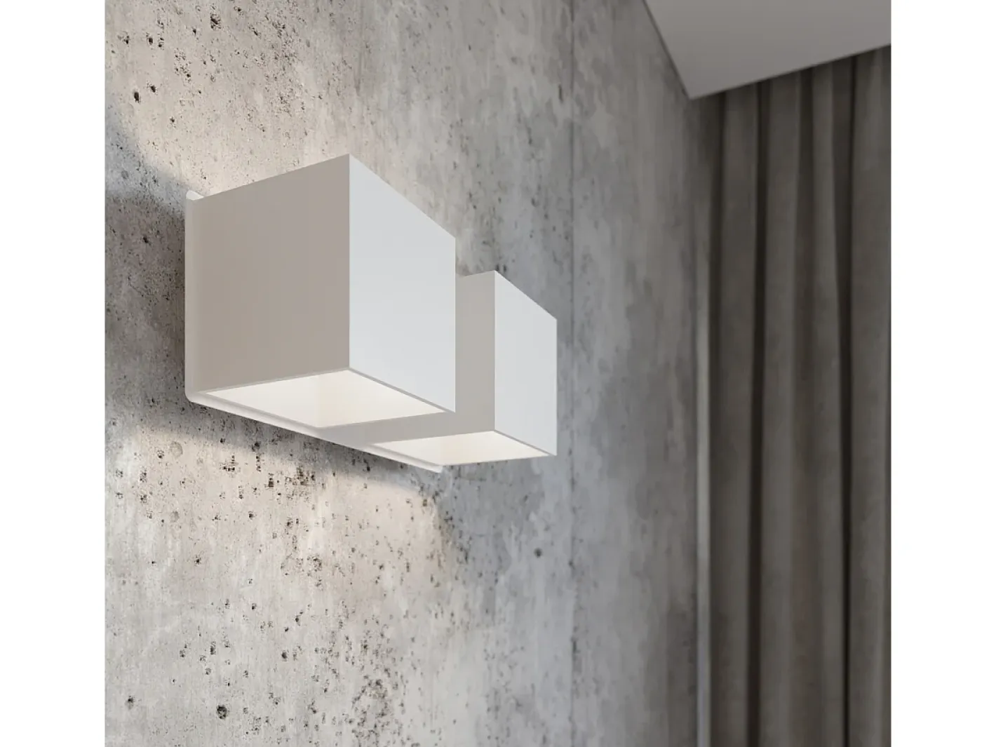 Sollux Lighting Lampada da parete Twin Square Up & Down bianca G9 Lámpara de pared Twin Square Up & Down G9 Blanco Sale