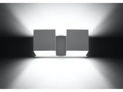 Sollux Lighting Lampada da parete Twin Square Up & Down bianca G9 Lámpara de pared Twin Square Up & Down G9 Blanco Sale