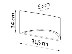 Sollux Lighting Lampada da parete Up & Down in gesso bianco G9 Aplique Up & Down Yeso G9 Blanco Discount