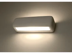 Sollux Lighting Aplique Para Pared-Lampada da parete Up & Down in gesso bianco E27 Aplique Up & Down Yeso E27 Blanco
