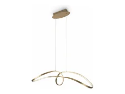 Maytoni Lámpara Suspendida-Lampadario A Sospensione Moderno Curve Alluminio Oro 1 Luce Led 42W Dorado