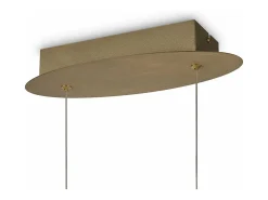 Maytoni Lámpara Suspendida-Lampadario A Sospensione Moderno Curve Alluminio Oro 1 Luce Led 42W Dorado