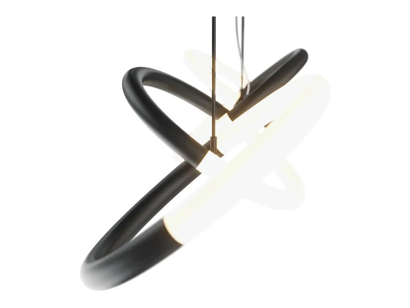 Maytoni Lámpara Suspendida-Lampadario A Sospensione Moderno Node Metallo Nero 4 Luci Led 40W Negro