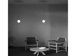 Maytoni Lampadario A Sospensione Moderno Luna Alluminio Nero Luce Led Integrato 5W Blanco Hot