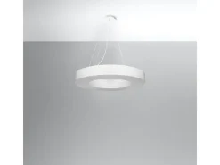 Sollux Lighting Lampadario Cilindrico Bianco 70cm E27 Lámpara colgante cilíndrica Blanca 70cm E27 Blanco Best