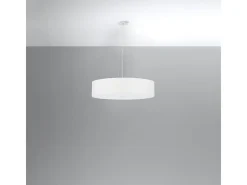 Online Sollux Lighting Lampadario Cilindrico Bianco 50cm E27 Lámpara colgante cilíndrica Blanca 50cm E27 Blanco