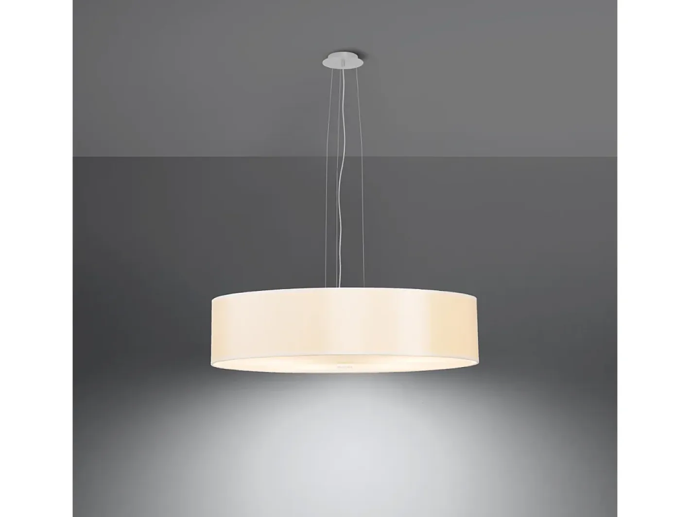 Online Sollux Lighting Lampadario Cilindrico Bianco 50cm E27 Lámpara colgante cilíndrica Blanca 50cm E27 Blanco