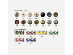 Ferroluce Lampadario Classico Alessandria Ceramica E Ottone Satinato Decorato 1 Luce E27 Verde