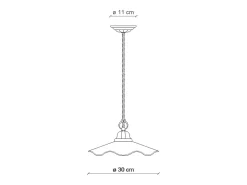 Discount Ferroluce Lampadario Classico Belluno Ceramica E Ottone Decorato Filo Blu 1 Luce E27 Azul