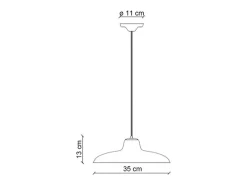 Online Ferroluce Lampadario Classico Como Ceramica Bianco Decorato Filo Blu 1 Luce E27 Blanco