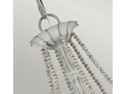 Lampadario Classico Maryville Acciaio Grigio Slavato Legno 6 Luci E14 Gris Sale