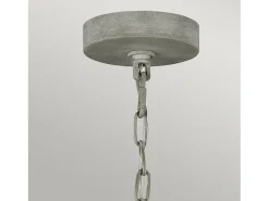 Best Lampadario Classico Maryville Acciaio Grigio Slavato Legno 9 Luci E14 Gris