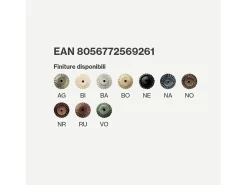 Ferroluce Lampadario Classico Ravenna Metallo E Ceramica Nero Sfumato Argento 1 Luce E14 Negro Hot