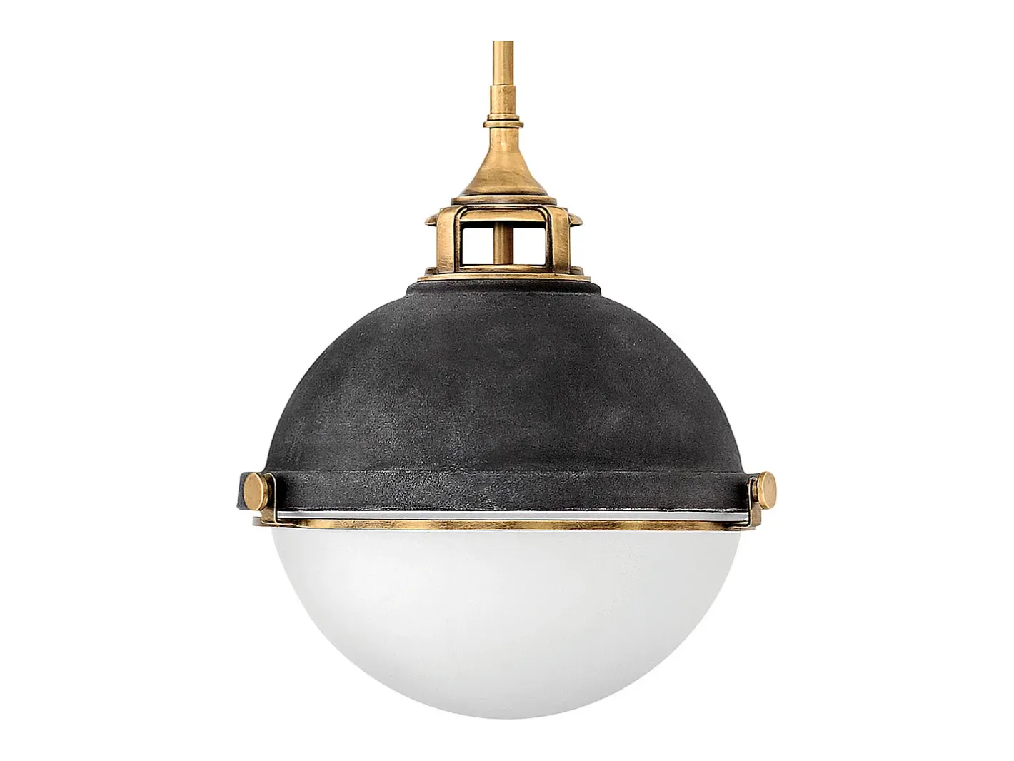 Lampadario Contemporaneo Fletcher Acciaio Zinco Antico Ottone 2 Luci E27 Camel New
