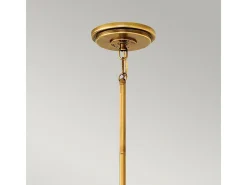 Lampadario Contemporaneo Fletcher Acciaio Zinco Antico Ottone 2 Luci E27 Camel New