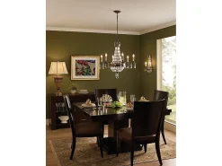 Lampadario Contemporaneo Bellini Acciaio Bronzo Ossidato Cristallo 6 Luci E14 Bronce New