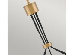 Lampadario Contemporaneo Ensemble Acciaio Bronzo Spazzolato 5 Luci E27 Bronce Outlet