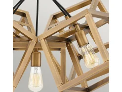 Lampadario Contemporaneo Ensemble Acciaio Bronzo Spazzolato 5 Luci E27 Bronce Outlet