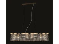 Maytoni Lámpara Suspendida-Lampadario Contemporaneo Dune Metallo Oro 6 Luci Dorado