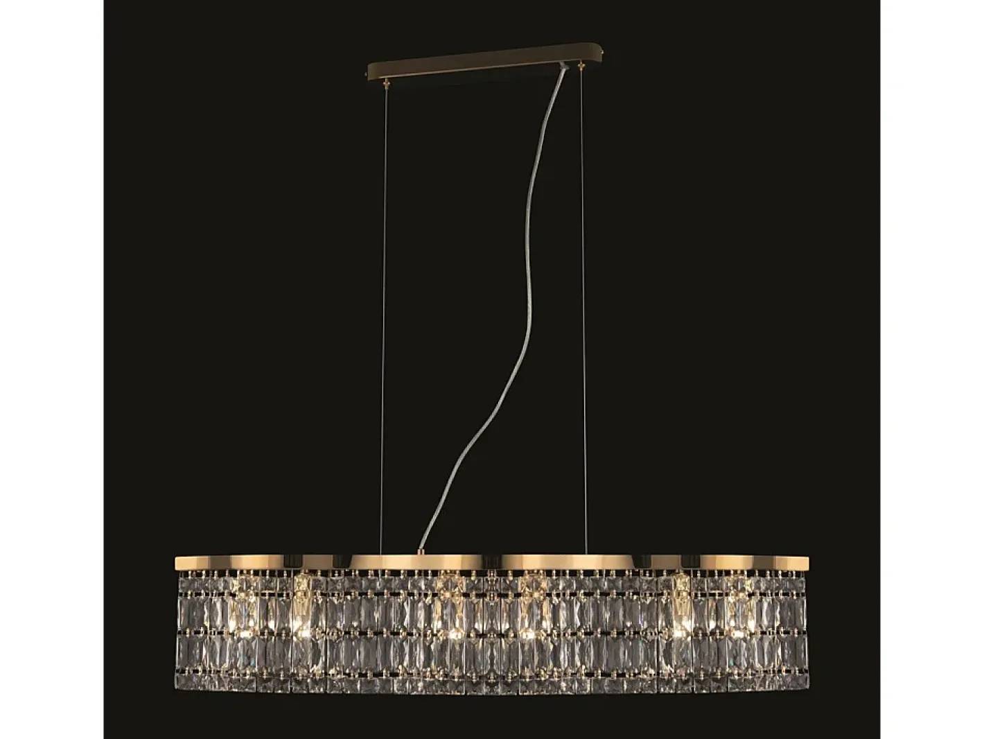 Maytoni Lámpara Suspendida-Lampadario Contemporaneo Dune Metallo Oro 6 Luci Dorado