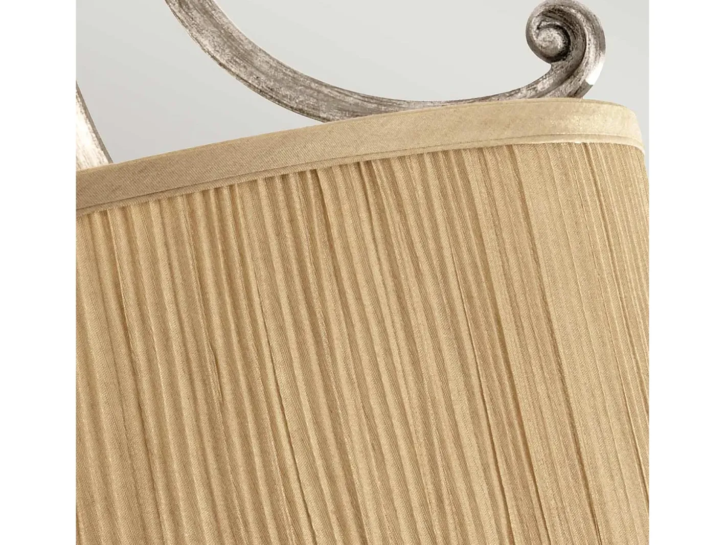 Hot Lampadario Contemporaneo Abbey Acciaio Sabbia Argentata 3 Luci E27 Marru00f3n