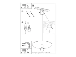 Sollux Lighting Lámpara Suspendida-Lampadario Cupola Bianco E27 Lámpara colgante domo Blanca E27 Blanco