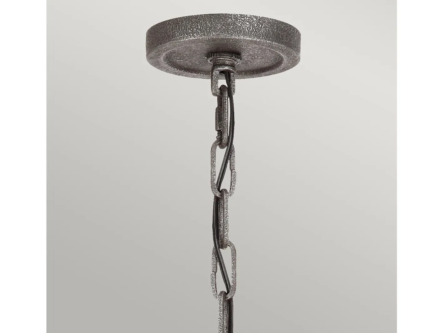Sale Lampadario Industrial Angelo Acciaio Anticato Metallo Vetro Grigio 6 Luci E27 Marru00f3n