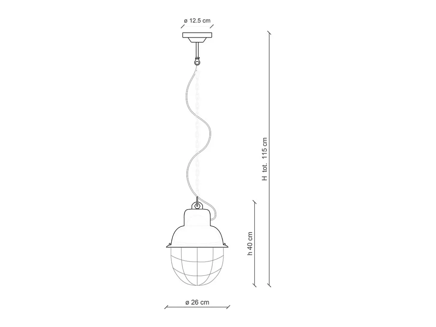 Ferroluce Lampadario Industrial Ferro E Ceramica Con Rete Vintage Giallo 1 Luce E27 Amarillo Online