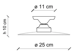 Ferroluce Lámpara Suspendida-Lampadario Industrial Minimal B&W Metallo Smaltato Nero 1 Luce E27 42Cm Negro