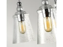 Lampadario Industrial Nordico Loras Acciaio Vetro 6 Luci E27 Gris Online